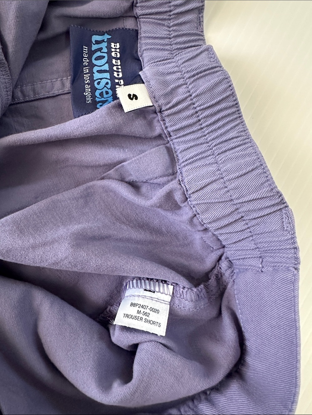 Big Bud Press Trouser Shorts Faded Grape, S - Picture 12 of 12